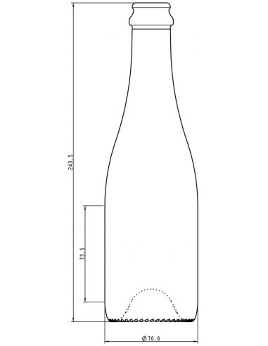 CHOPINE VERTE 37,5CL