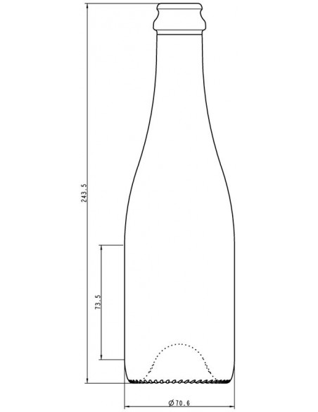 CHOPINE VERTE 37,5CL