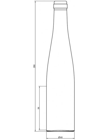 FLUTE ALSACE VERTE 37,5CL