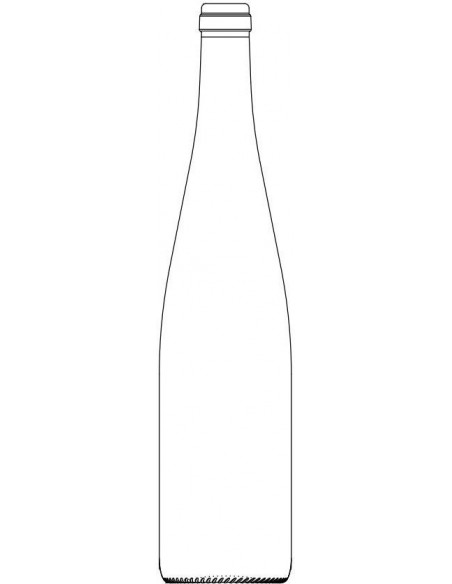 FLUTE ALSACE BLANCHE 75CL 55mm - 6 rangs