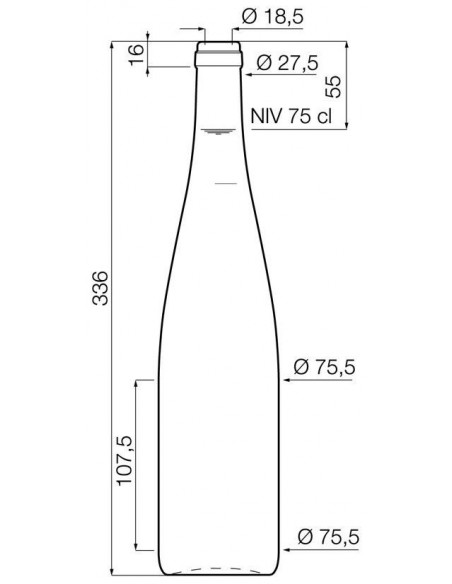 FLUTE ALSACE TRADITION VERTE 75cl